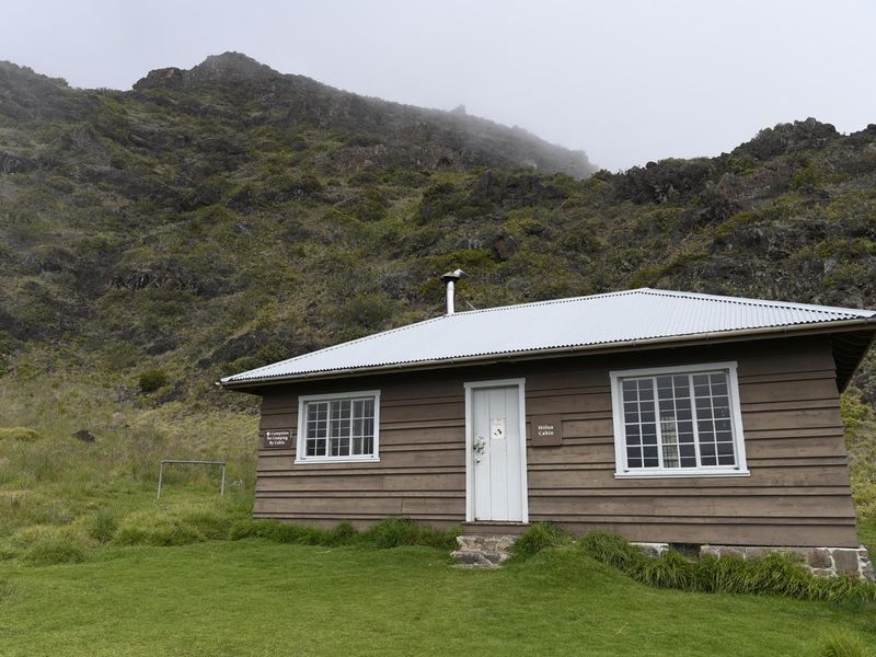 Hōlua cabin is reached via a 4 mile hike from the Halemauʻu Trailhead.