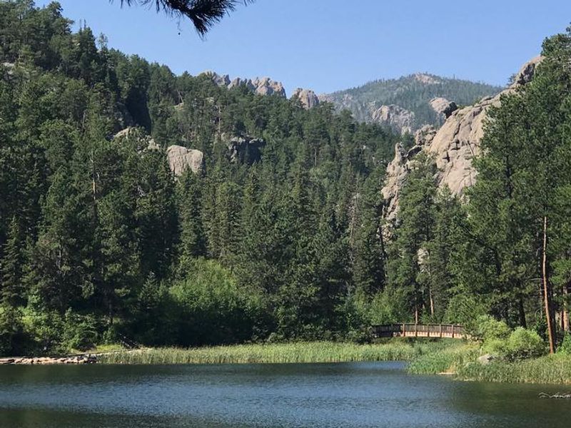 Lake View with bridge in background 