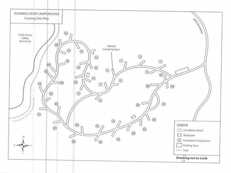 Running Deer campground Map