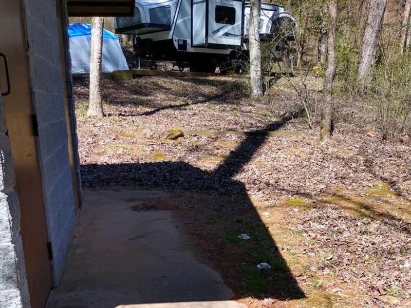 Enjoying a beautiful day at camping