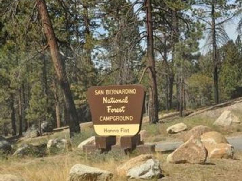 Hanna Flat Campground Sign