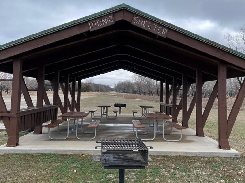Sandy Beach Picnic Shelter Grill