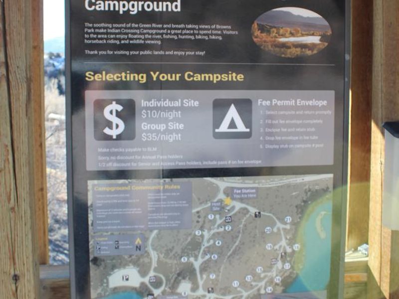 Indian Crossing Campground Kiosk