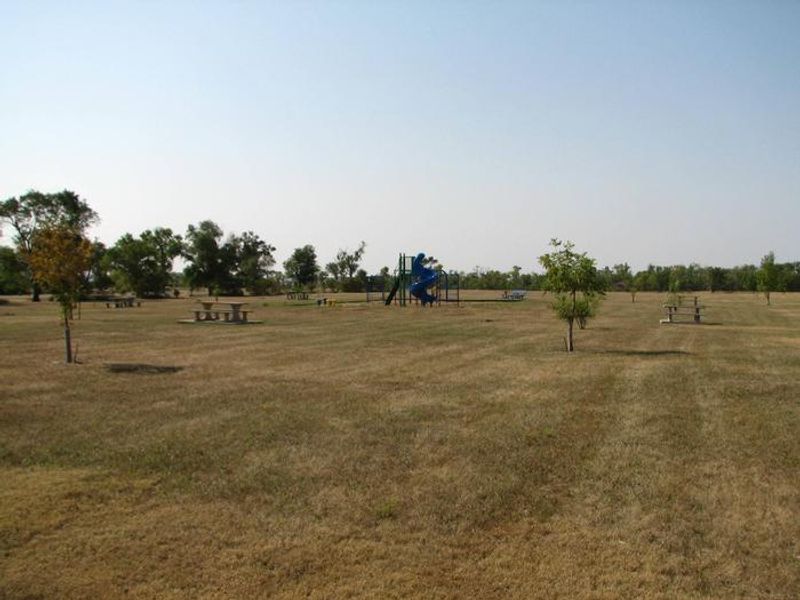 The Hazelton Recreation Area has an accessible playground in the middle of the campground, surrounded by open spaces and picnic tables to be a to sit and watch your kids play. 