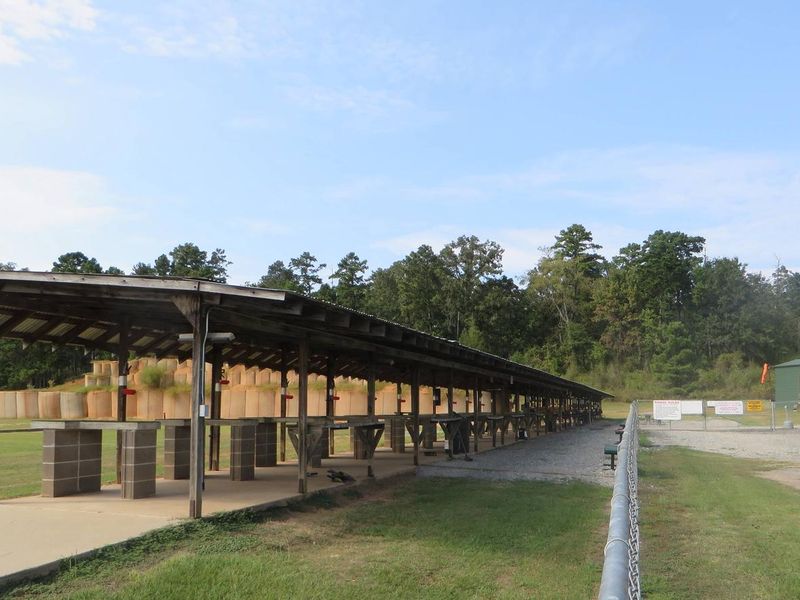 Approximately a mile North of the campground off Bodcau road. The LDWF operates a free rifle range on the area.  The range is 200 yards long and has covered rests for shooting.  The range can accommodate rifles, handguns, shot guns and archery.  It is supervised by an approved Range Officer and is open to the public on regularly scheduled days.  Targets, sand bags and ear plugs are provided.

168 Ben Durden Rd, Haughton, LA 71037
