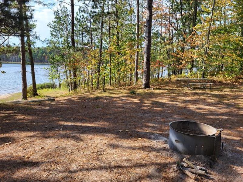 East Lake Campsite 2 fire ring and table