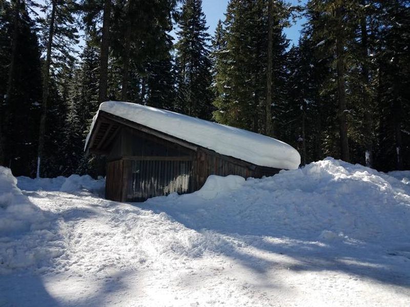 Atkisson Group Camp in winter as Atkisson Sno-Park