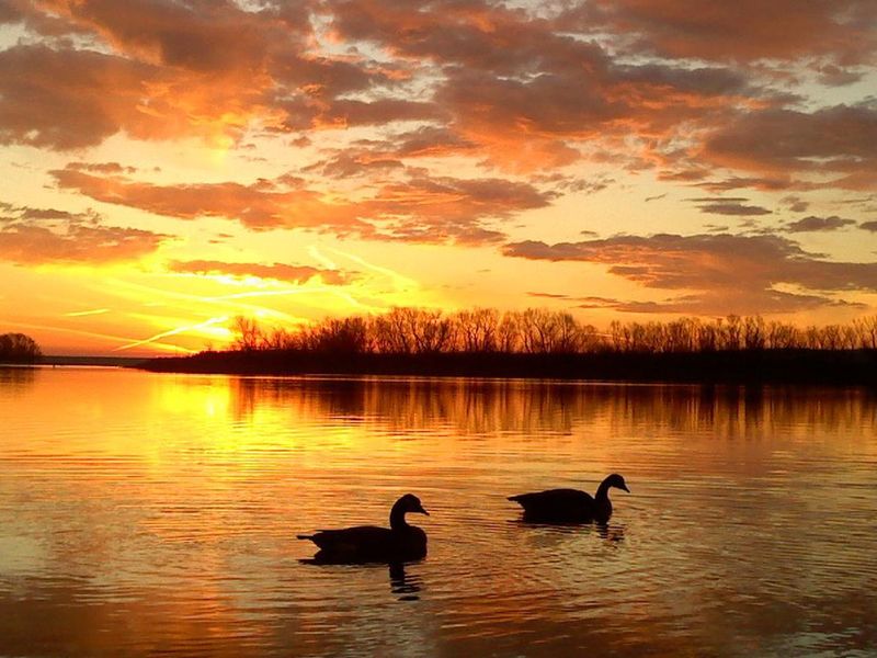 Bloomington East Park Sunset from Boat Ramp 7