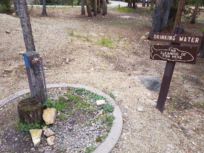 Baby Doe Campground, water pump