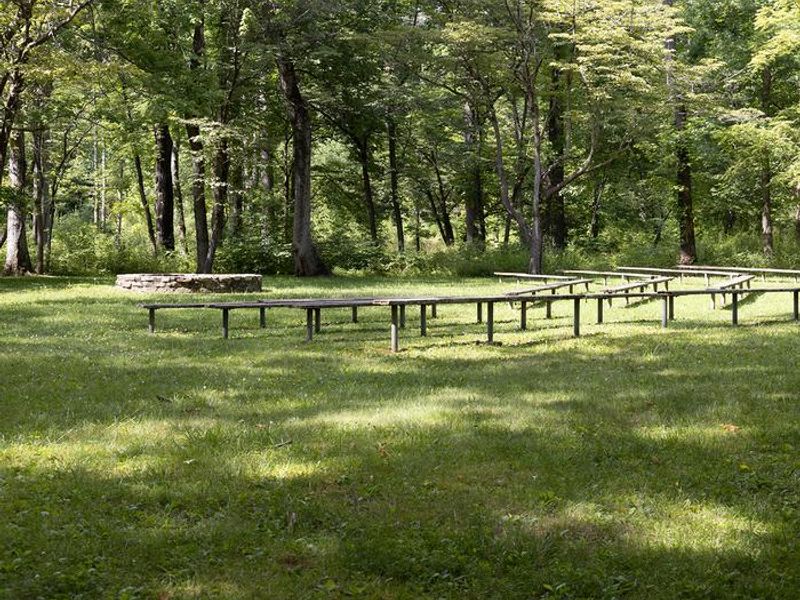 Campfire Circle enjoyed by large family groups, scouts and friends.