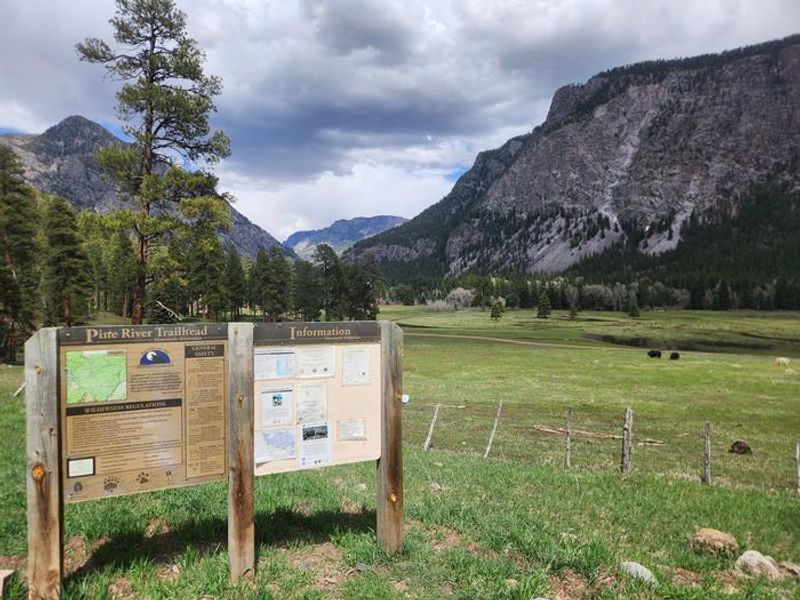 Pine River Trailhead at campground