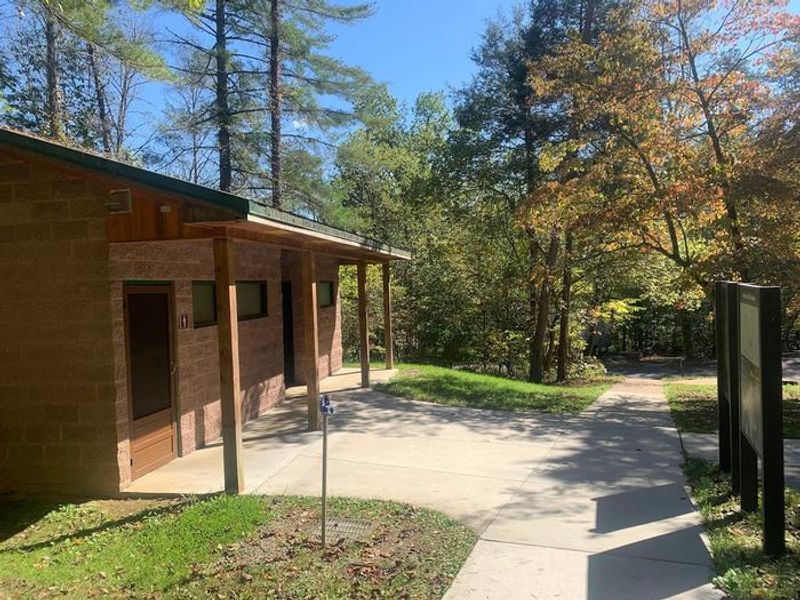 Showers and restrooms are available.