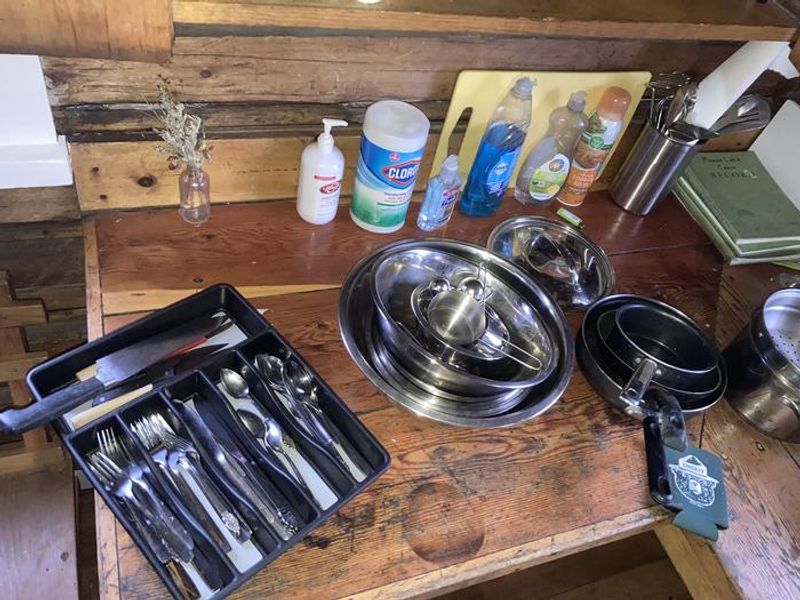 Provided Kitchen utensils