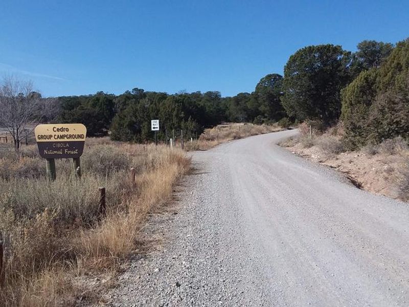 Cedro Peak Campground Entrance