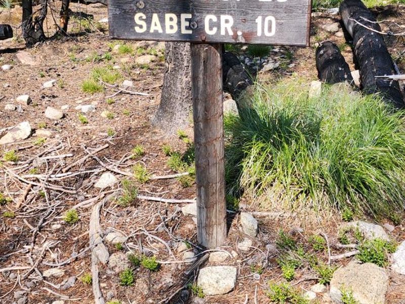 Sign at the Road #468 turnoff to Horse Heaven Cabin