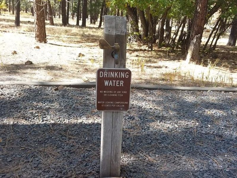 Water spout at Dogtown lake