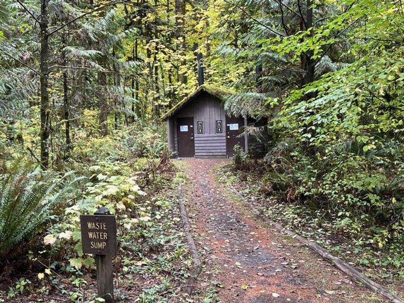 Vault Restroom at Trout Creek Campground
