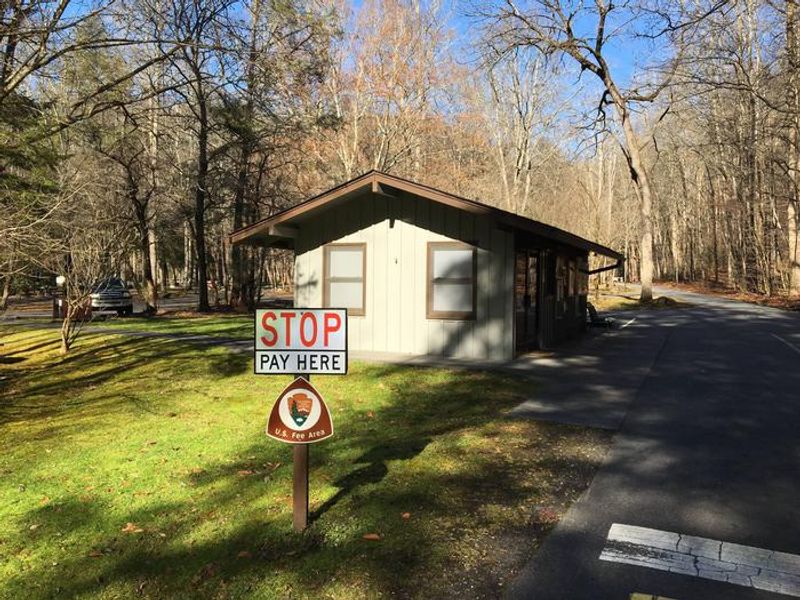 This is where you can find a ranger! You can pay for a campsite, ask questions about the area, or purchase park passes at the Smokemont Campground Office.