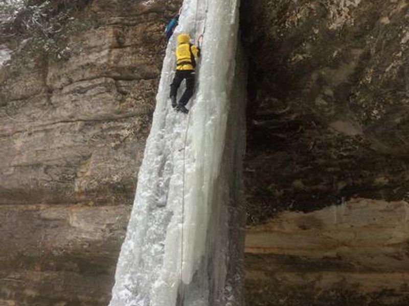 Ice Climbing in Pictured Rocks National Lakeshore