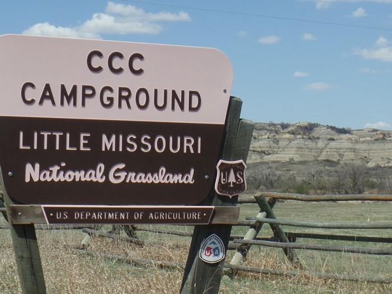 Welcome to the CCC Campground on the Little Missouri National Grasslands in the heart of the Badlands of North Dakota 