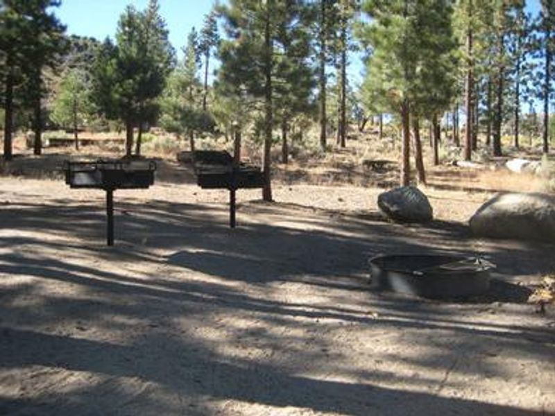BBQ Grill area at Big Pine Equestrian Group Campground
