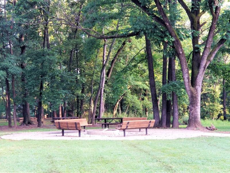 Fire Pit located in Dale Miller Youth Group Area.
