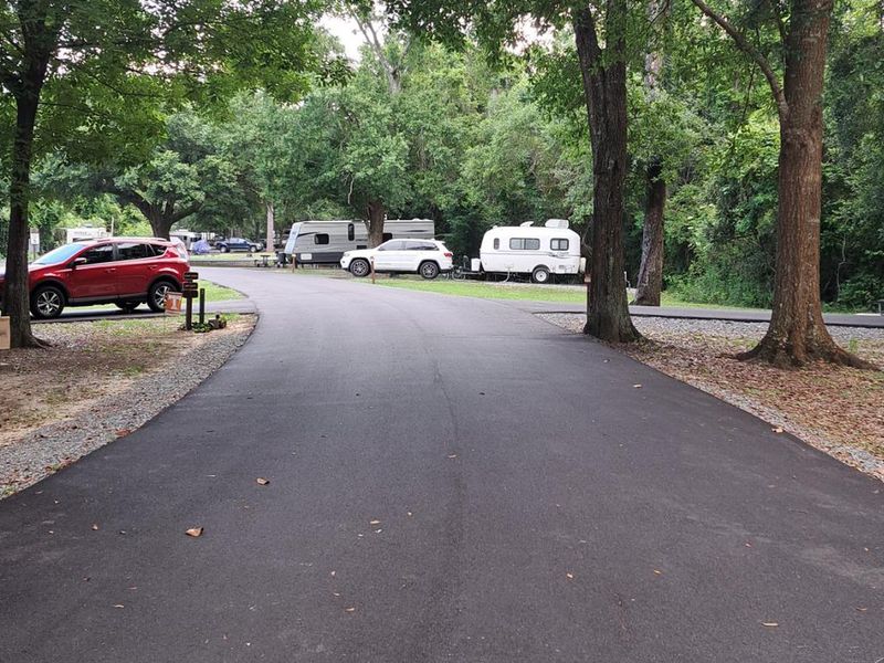 Road coming into the campground