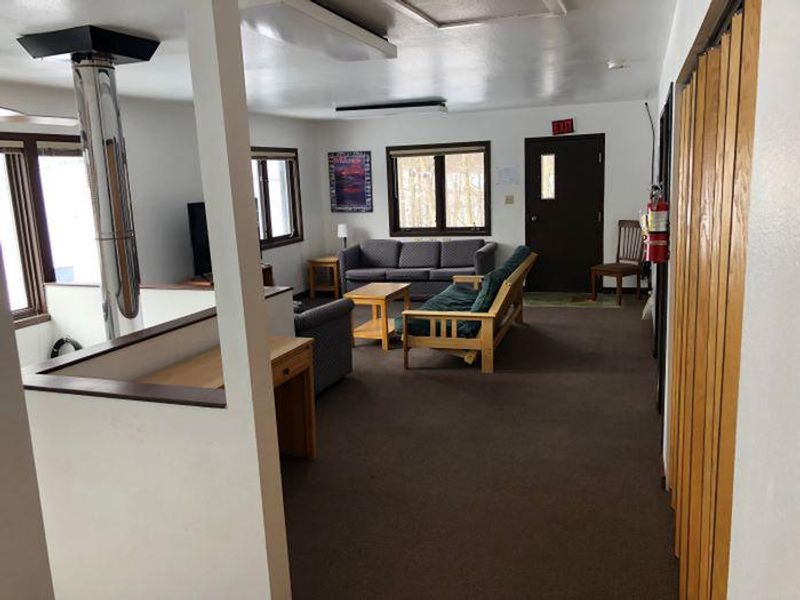 Photo of upstairs TV room 