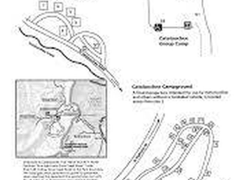 Map of campgrounds in Cataloochee