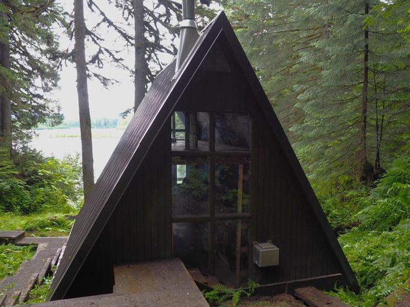 Mount Flemer Cabin from behind