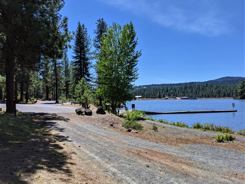 View of Topsy boat ramp and dock - May 18 2021