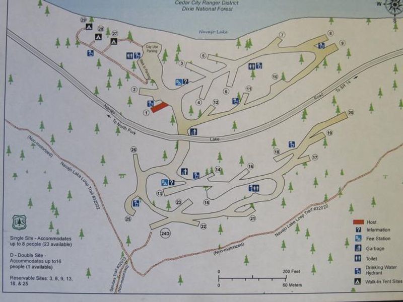 Spruces Campground map