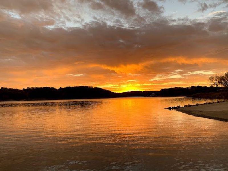 Sunset over Coralville Lake