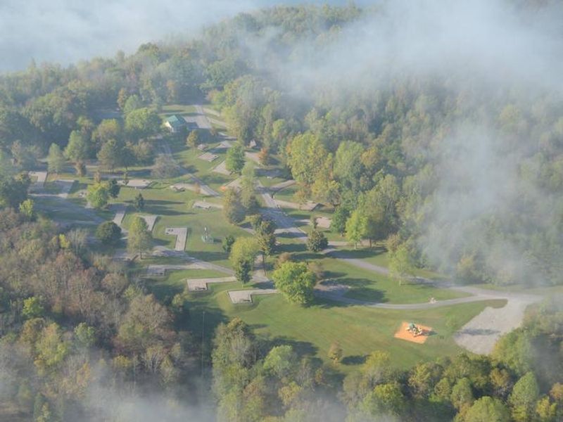 Aerial view of Smith Ridge Campground B-Loop