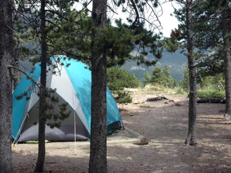 Longs Peak Campground has beautiful small tent sites.