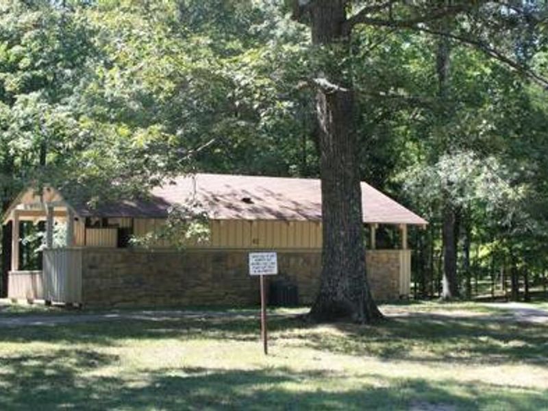 Flush Restroom Located in the Picnic Area