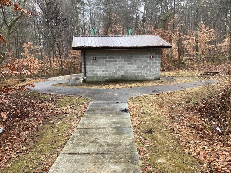 Two vault toilets are located on campground.