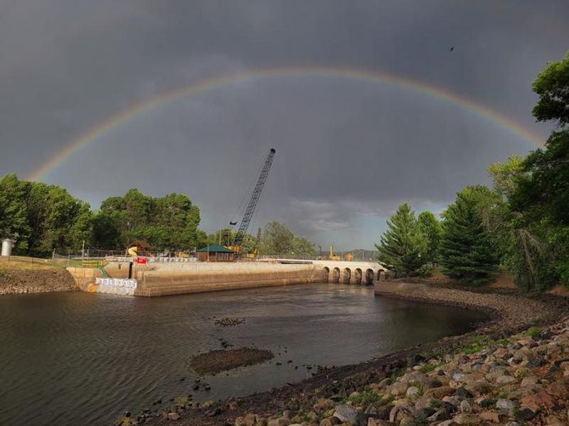 Sandy Lake Dam Rainbow