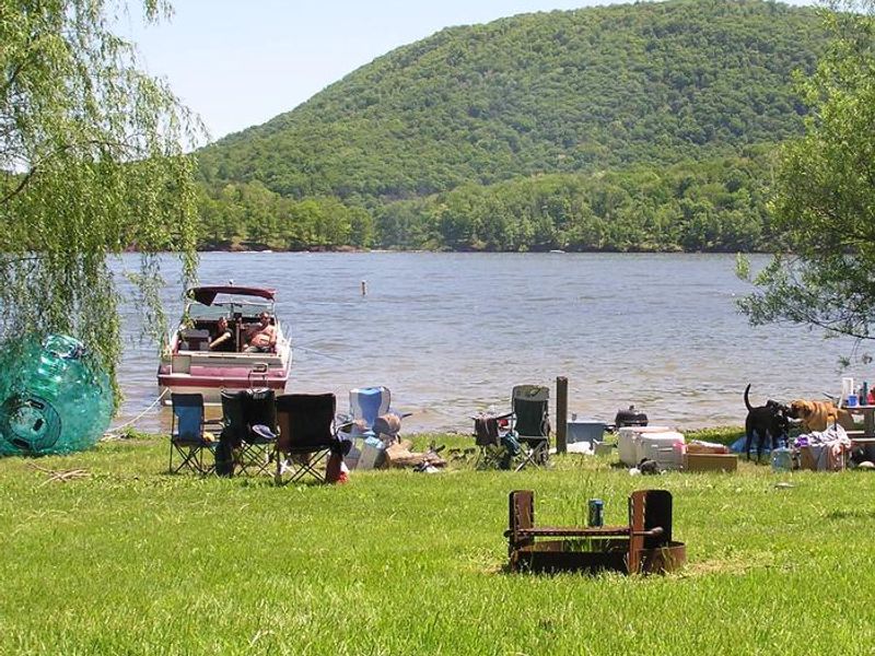 Shoreline site at Nancy's Campground