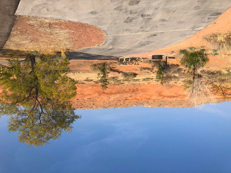 Pull right into a spot at the Bullfrog campground.