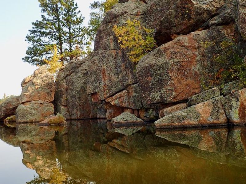Scenery around the Lake and Fall colors 