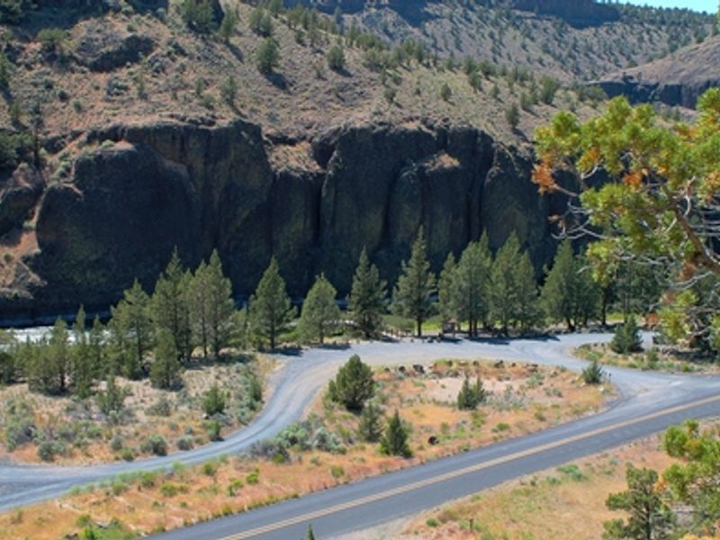 Overlooking the Chimney Rock Campground