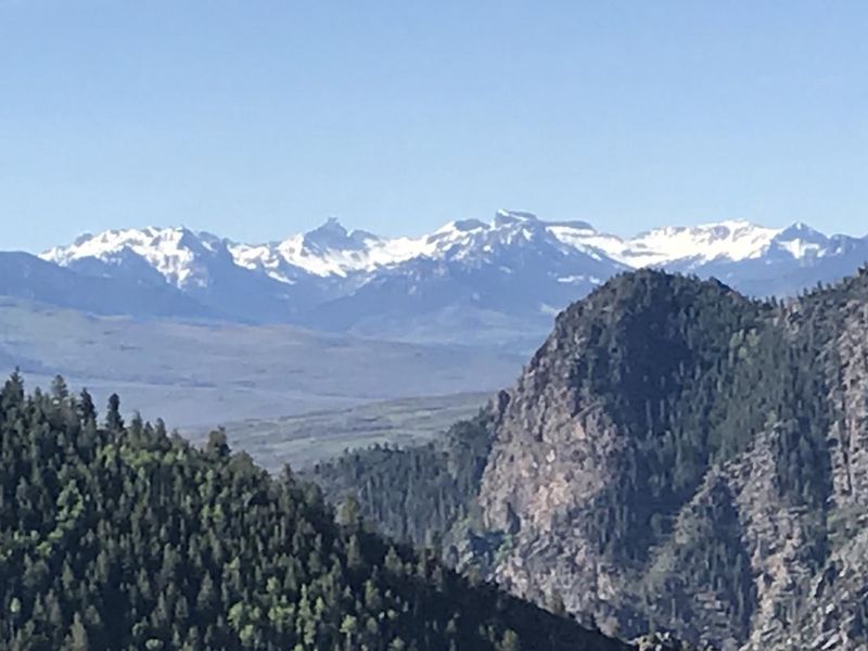 The San Juan Mountains are visible from areas of Curecanti