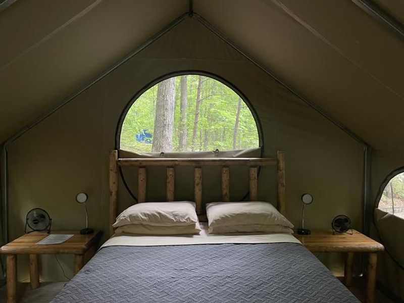 Lake Powhatan Glamping Tent