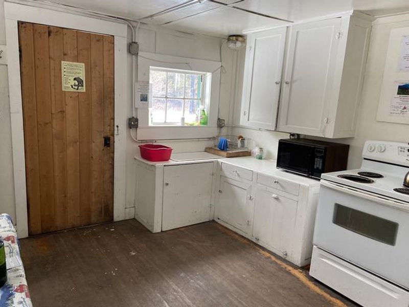 Bright kitchen at West Boulder Cabin