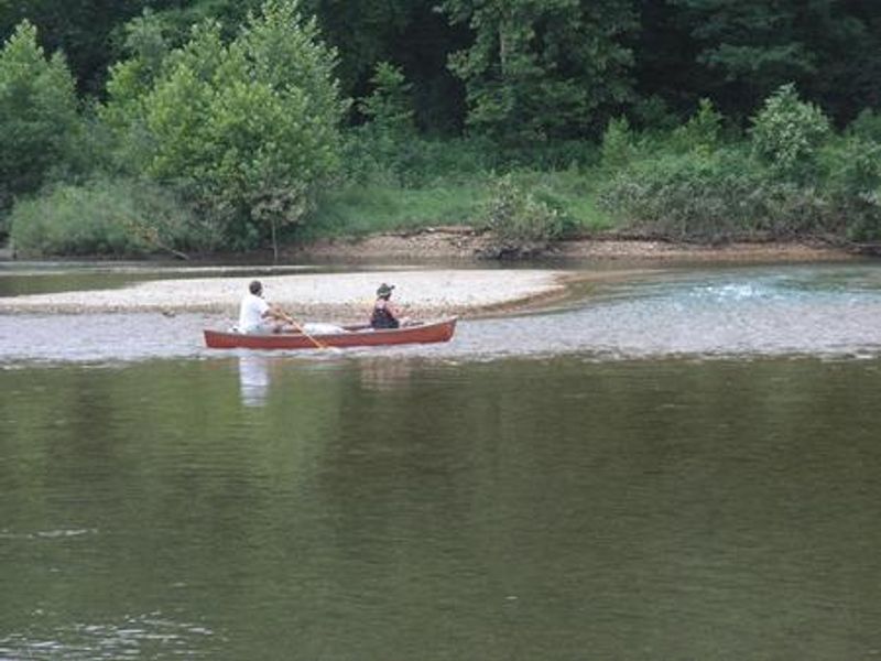 Canoeing upper Black River.