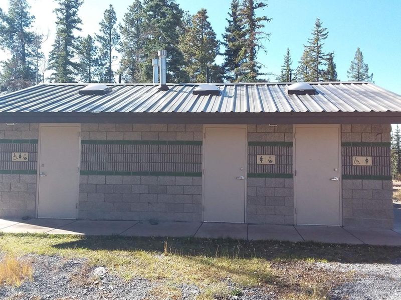 Apache Trout Campground flush toilets
