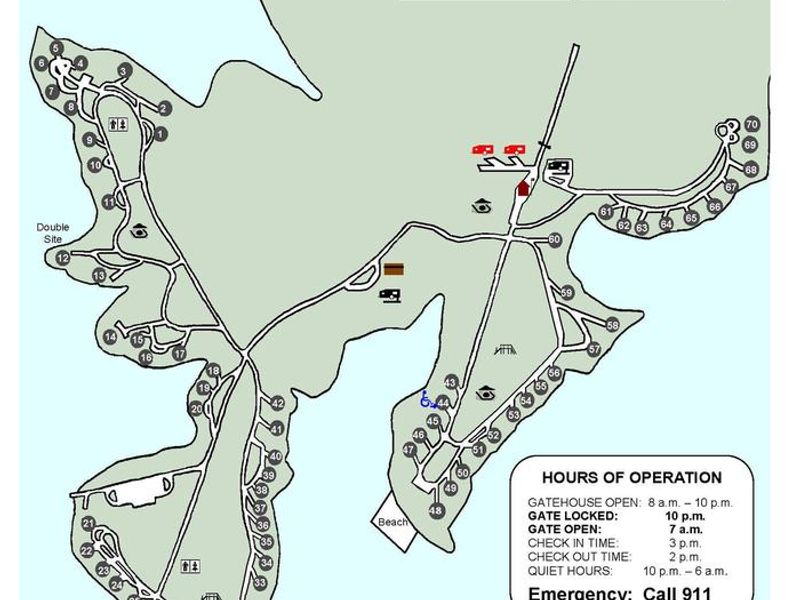 Oconee Point Campground Map