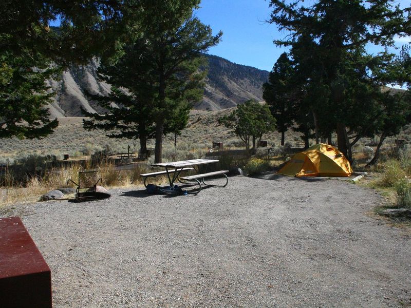 Mammoth Campsite #69, looking north