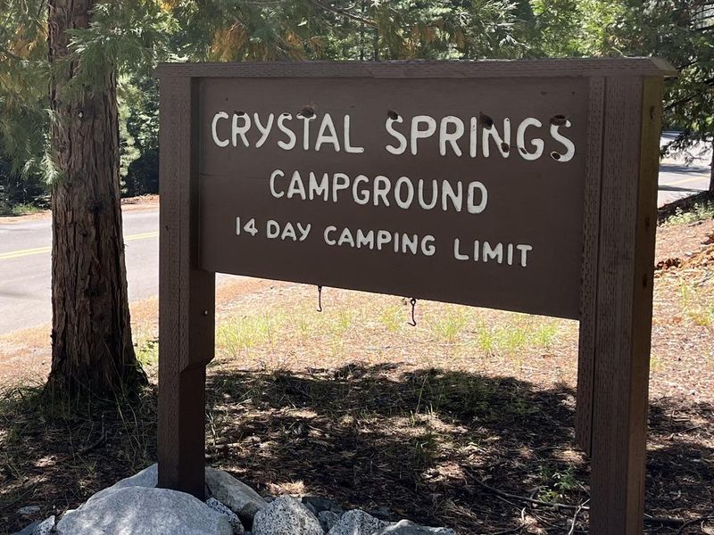 Crystal Springs Entrance Sign